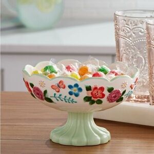 Floral Ceramic Candy Dish